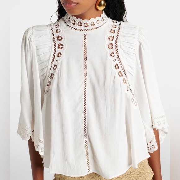Isabel Marant Tops - Isabel Marant White Lace Blouse NWT size 38